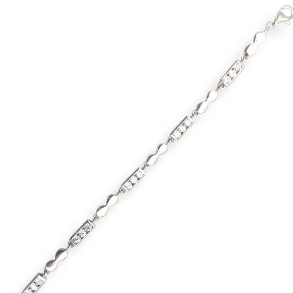 925 Sterling Silver Bracelet for Ladies with Beautiful Design